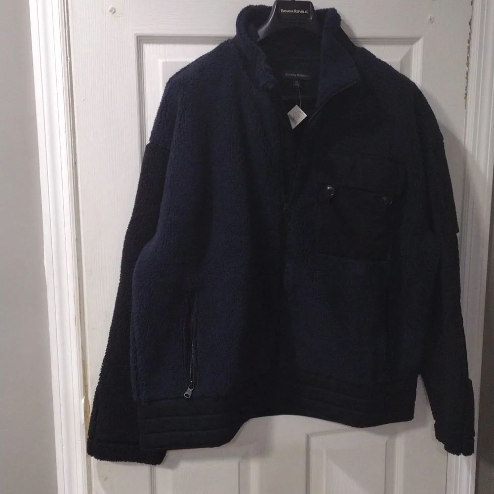 Banana Republic Sherpa Moto Jacket